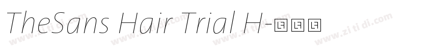 TheSans Hair Trial H字体转换